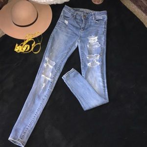 America Eagle Hi-Rise Jegging Sz 0 Long